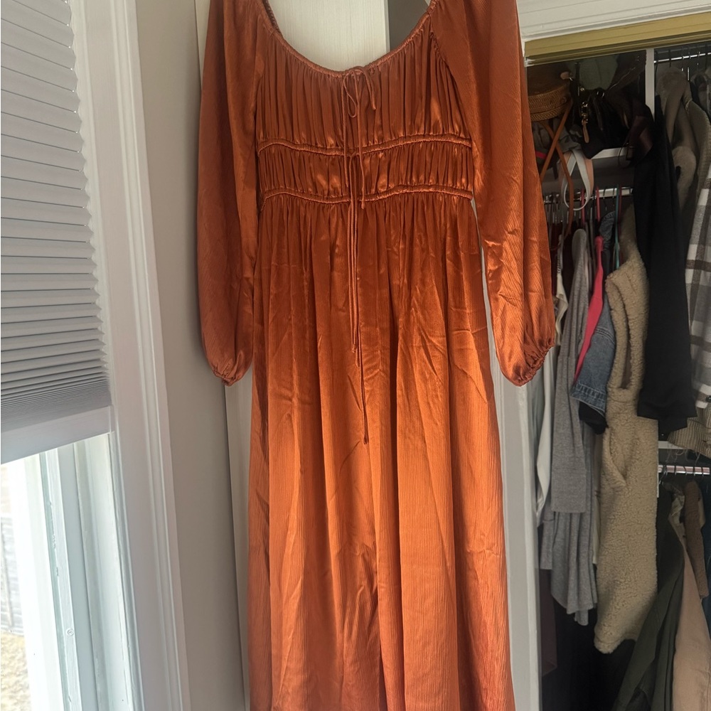Elegant Orange Dress